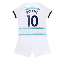 Chelsea Christian Pulisic #10 Bortaställ Barn 2022-23 Korta ärmar (+ Korta byxor)
